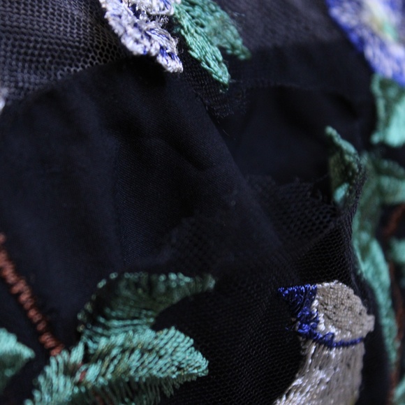 Marchesa Notte Floral Mesh Cocktail Dress, 2 - Picture 5 of 14